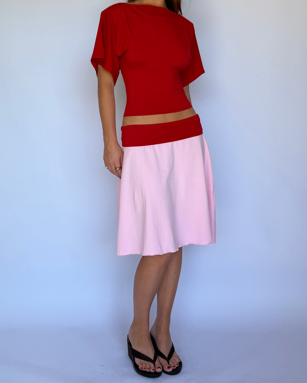Lucy Midi Skirt - Sorbet