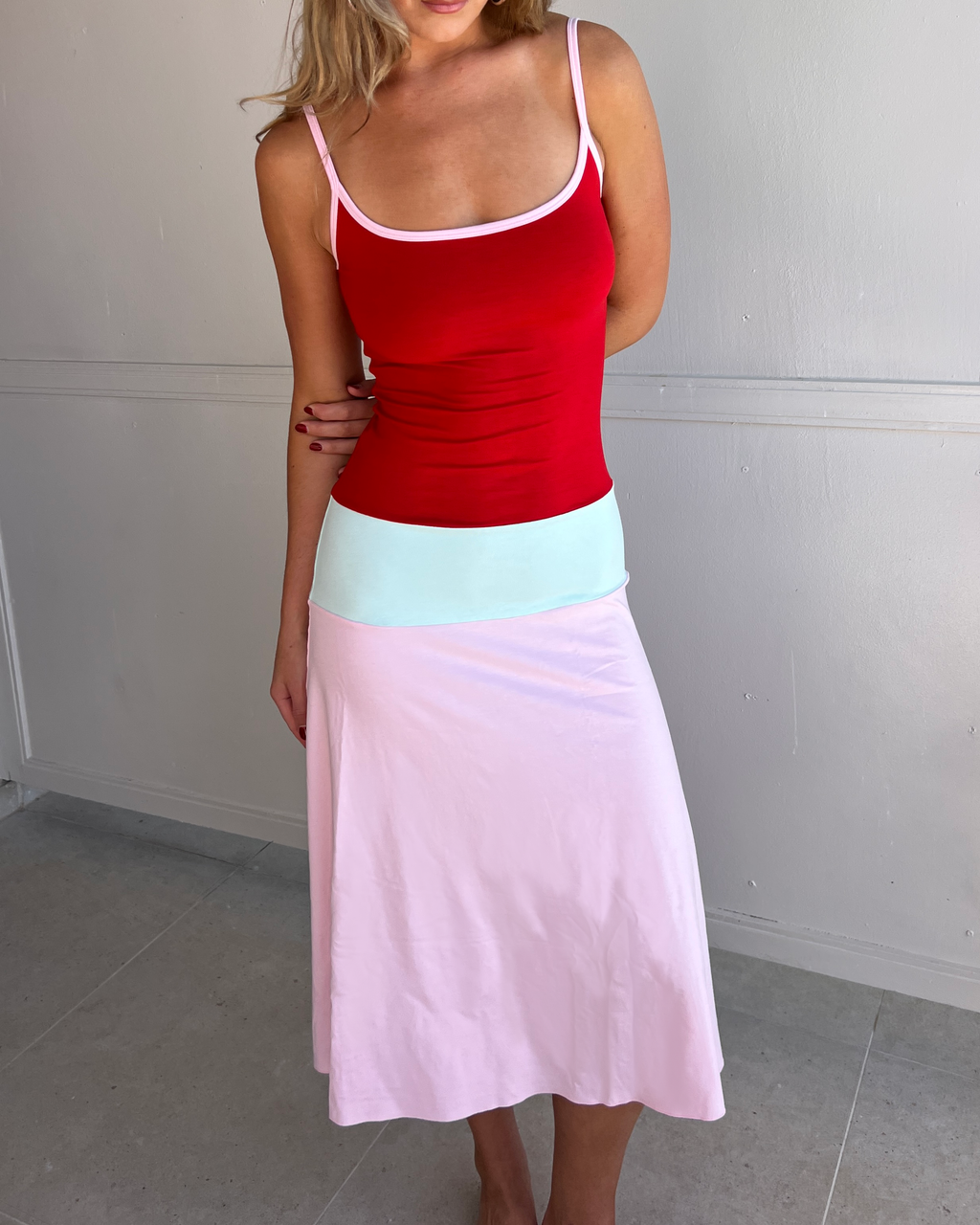 Lucy Midi Dress - Sorbet