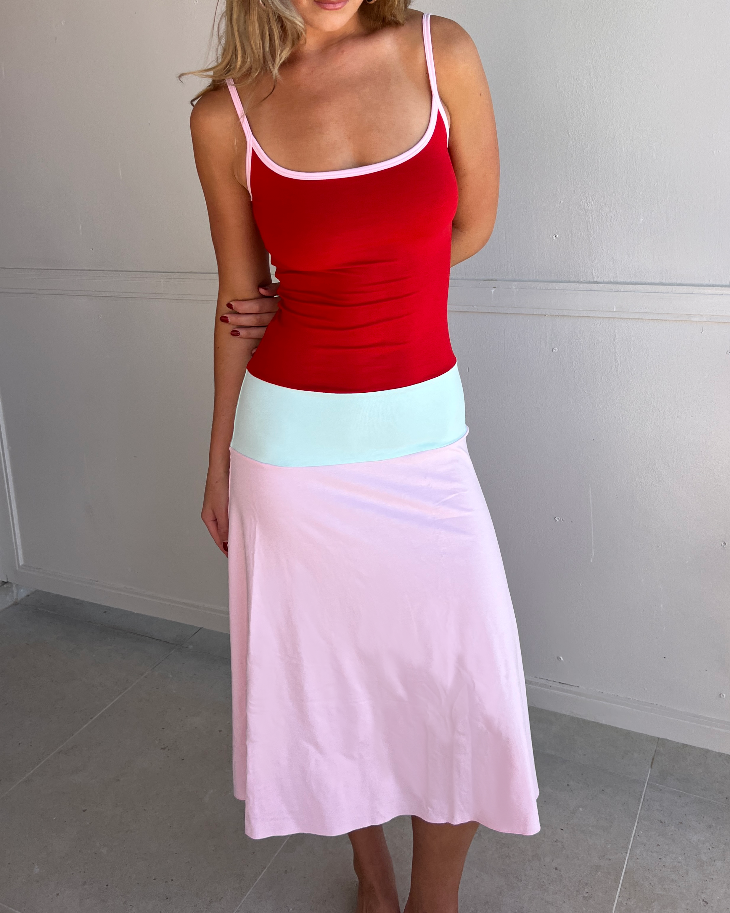 Lucy Midi Dress - Sorbet