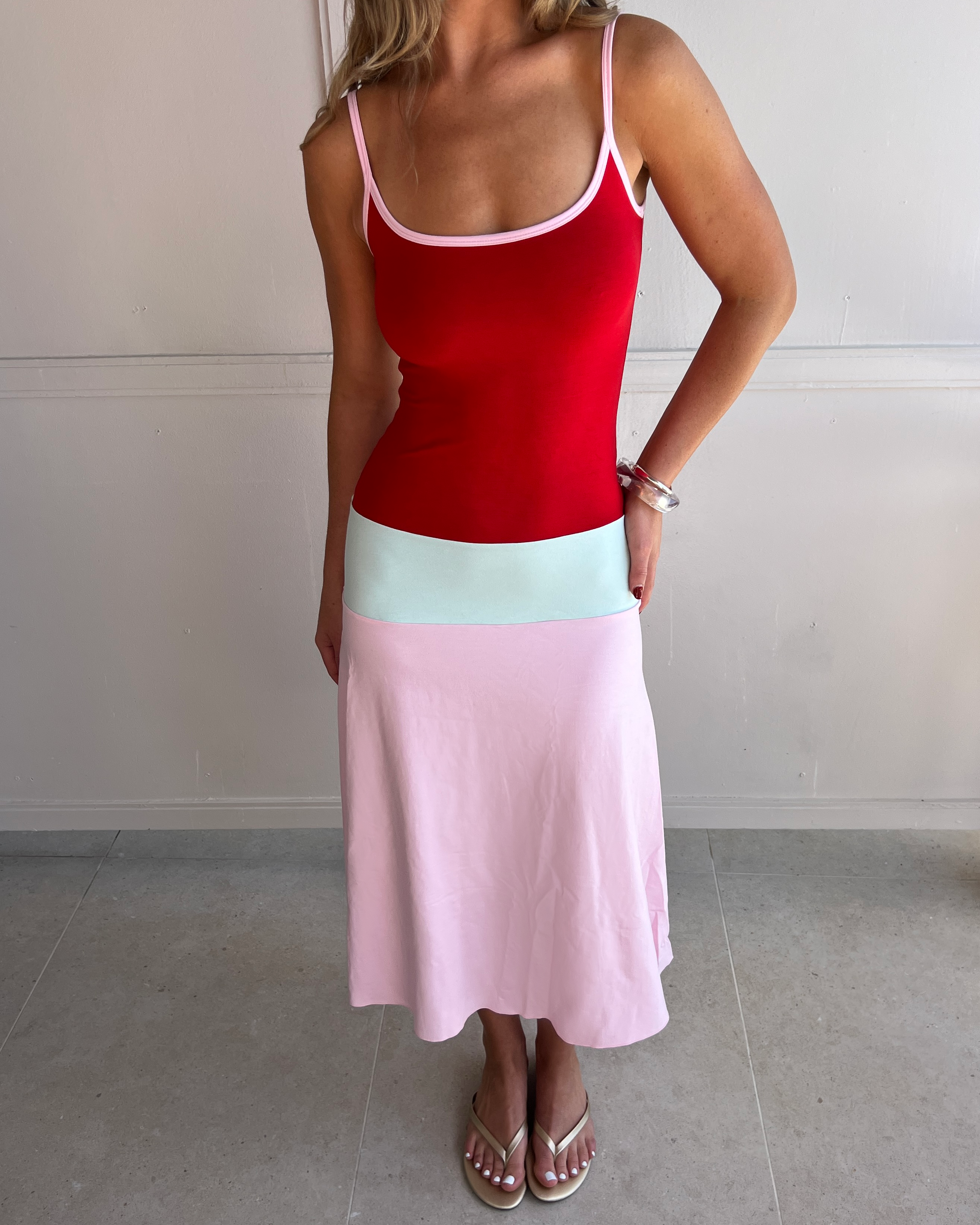 Lucy Midi Dress - Sorbet