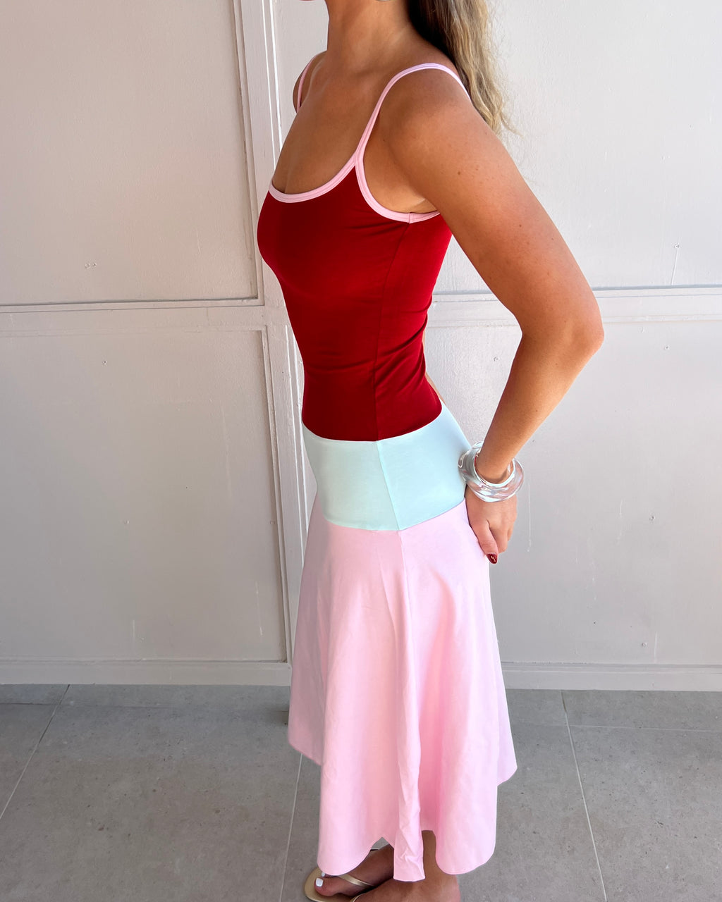 Lucy Midi Dress - Sorbet