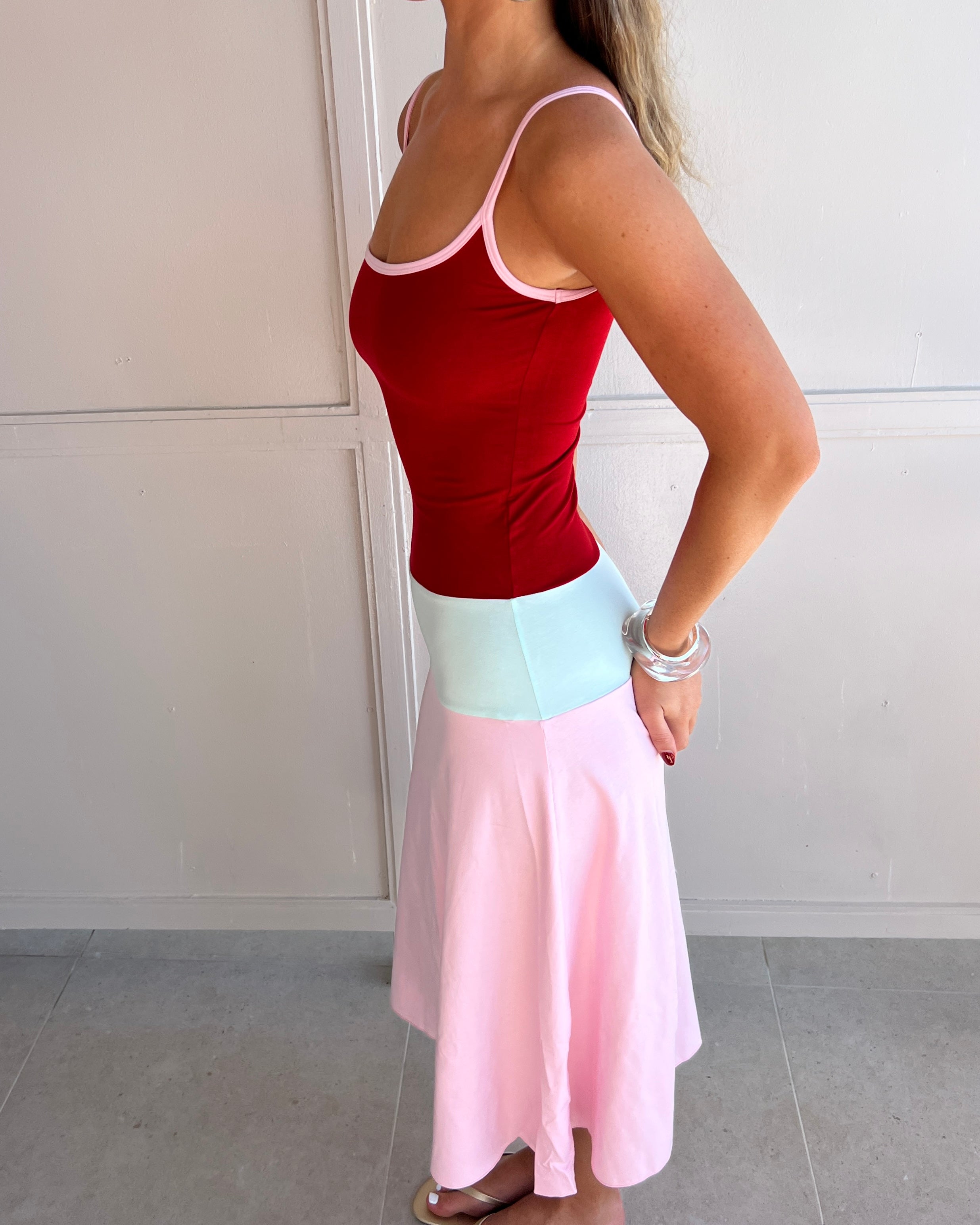 Lucy Midi Dress - Sorbet