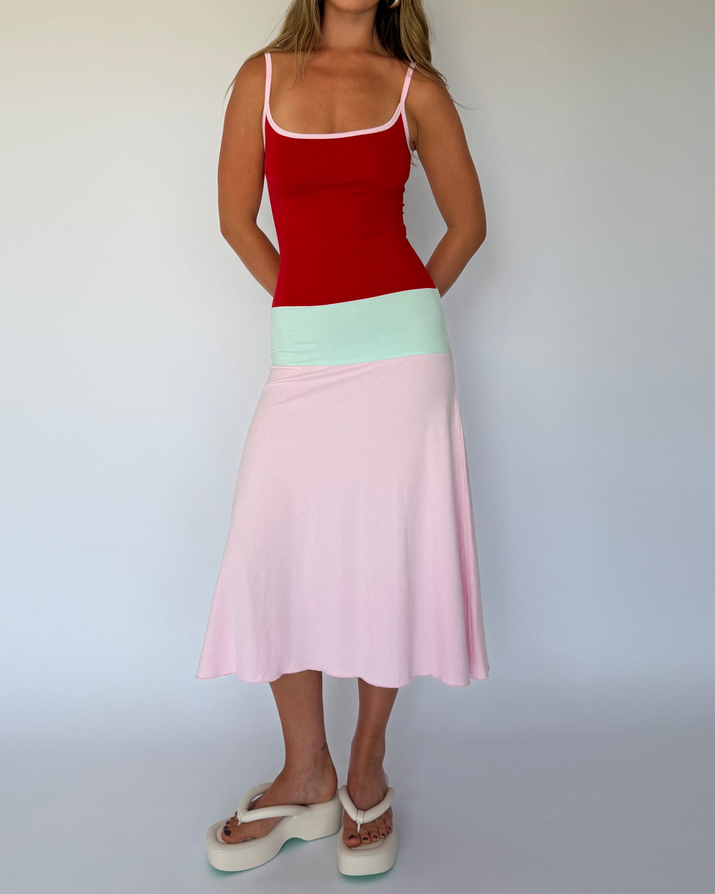 Lucy Midi Dress - Sorbet