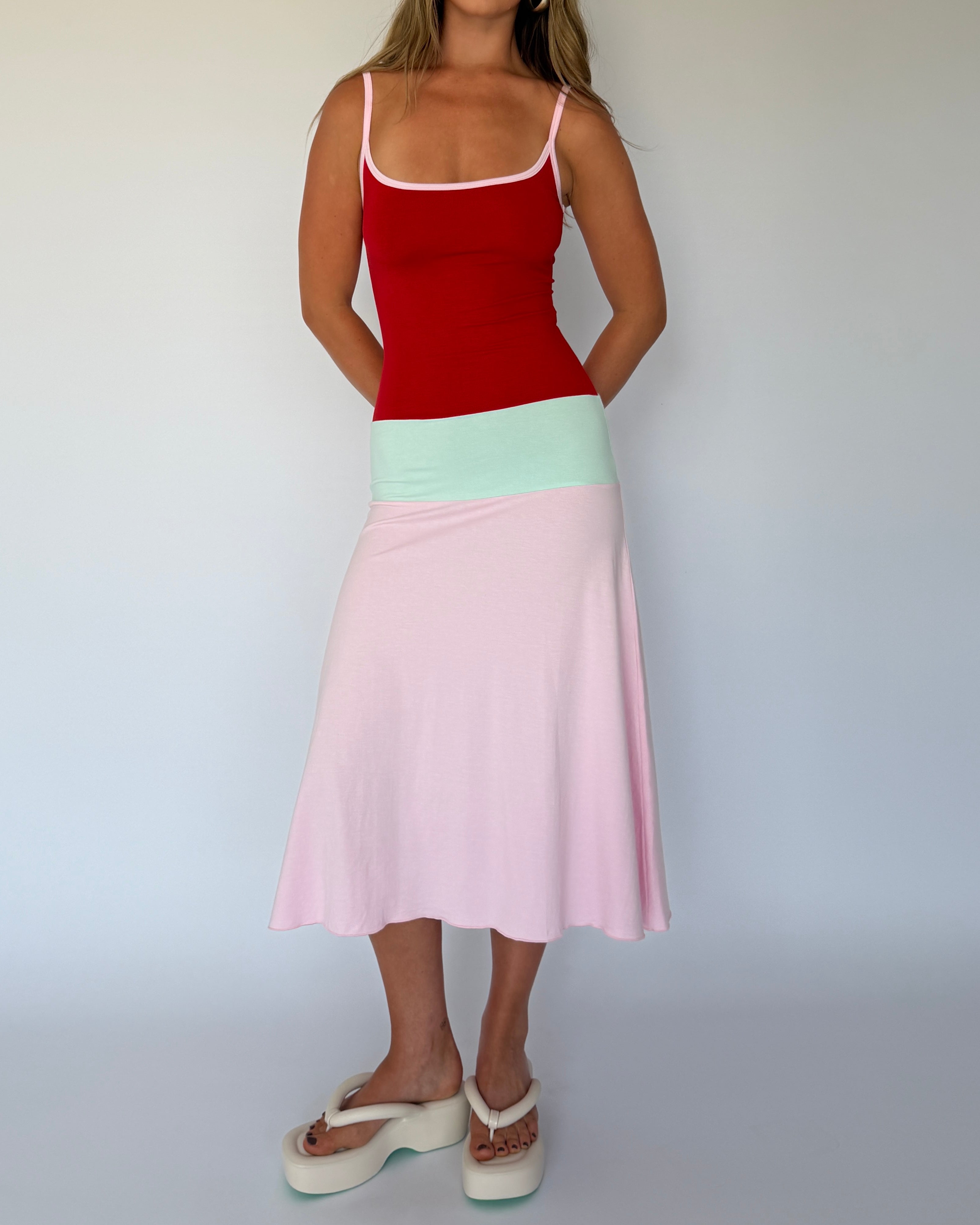 Lucy Midi Dress - Sorbet