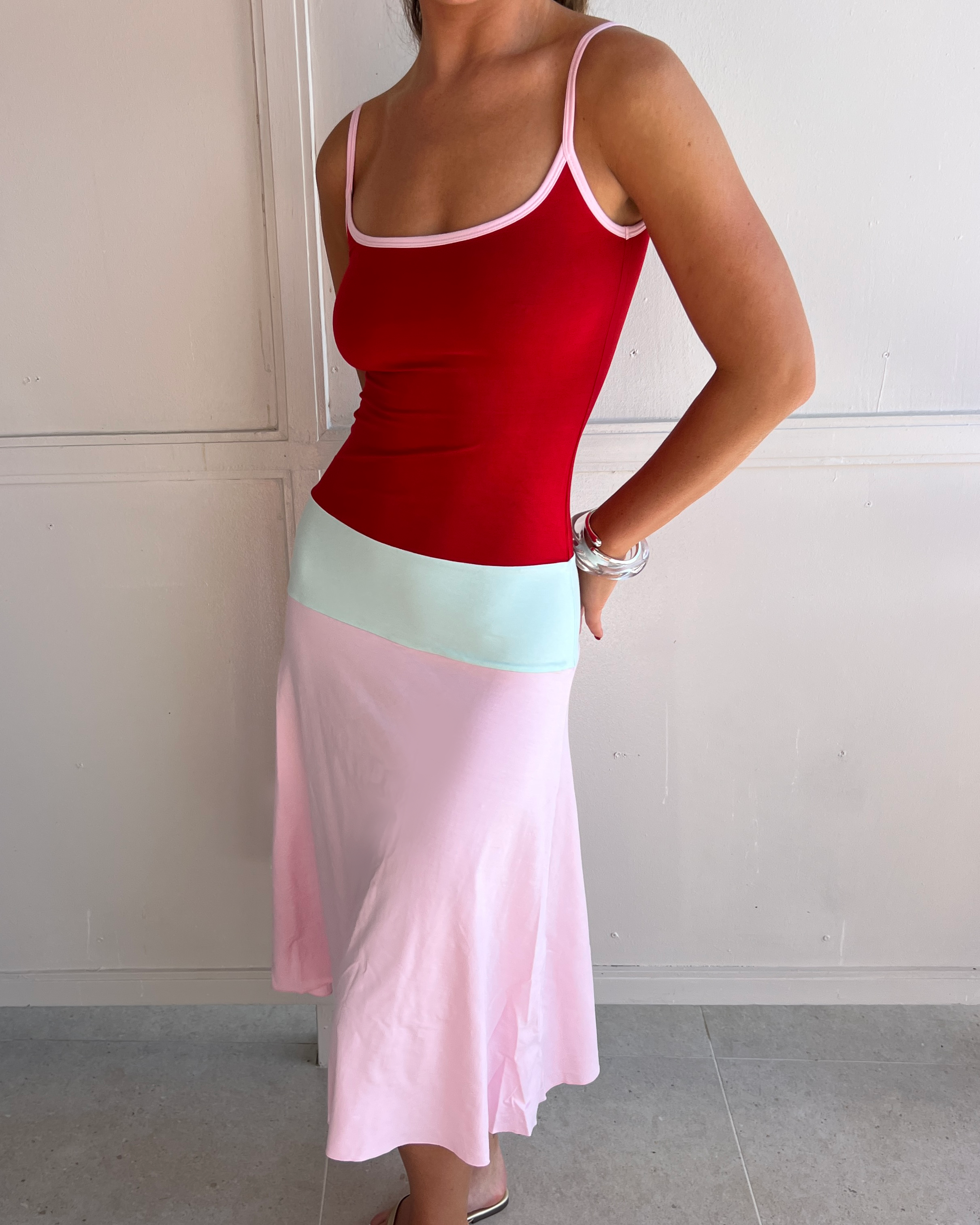 Lucy Midi Dress - Sorbet